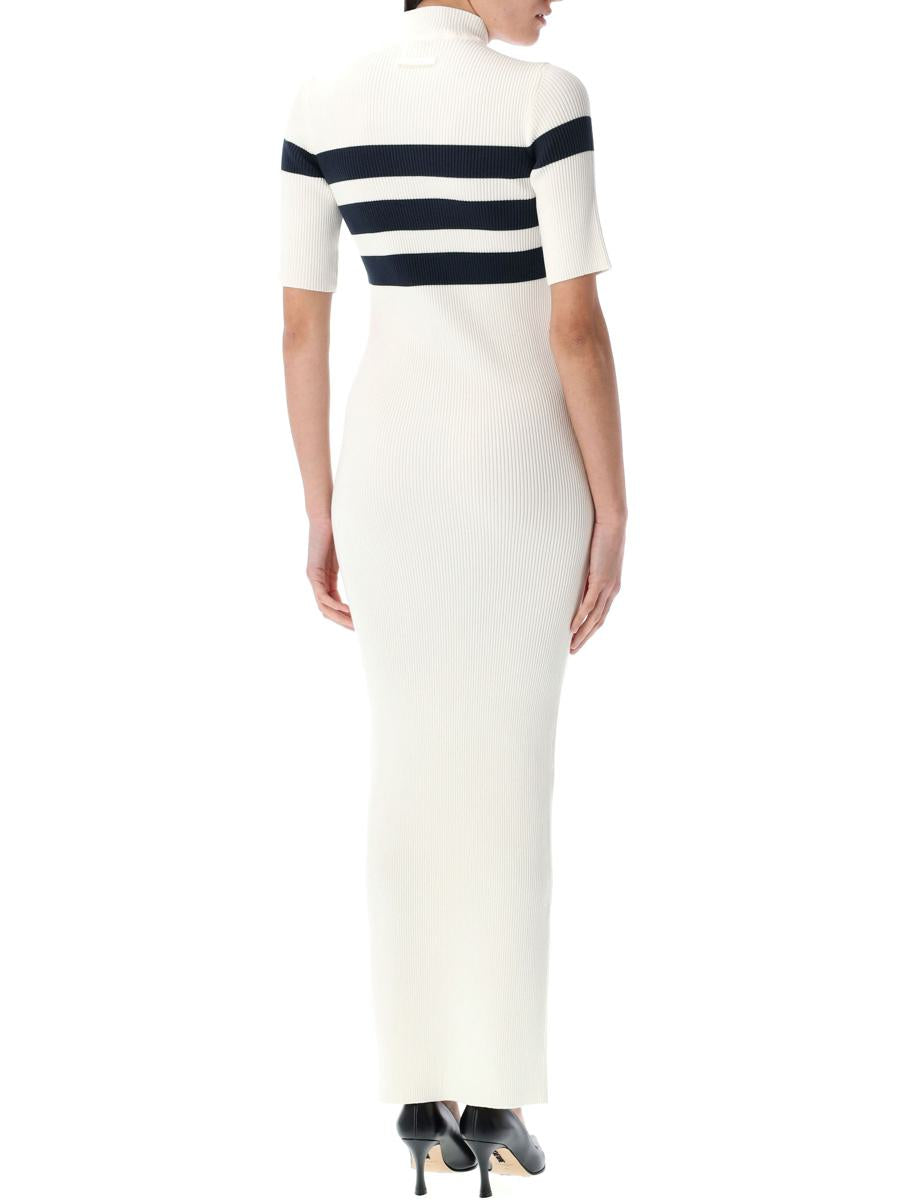 Jean Paul Gaultier Striped Long Knit Dress
