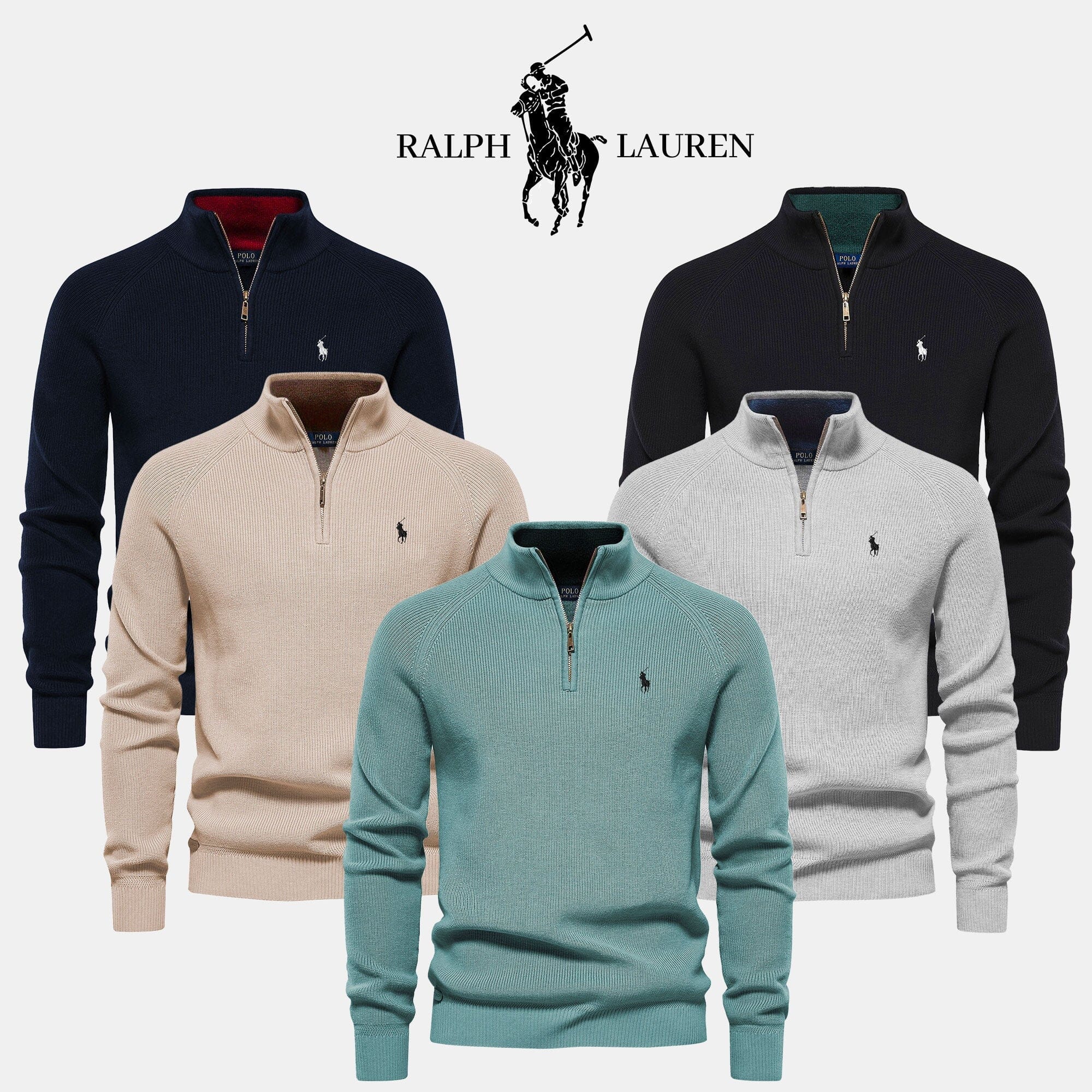 Men's R&L™ Zip Neck Sweater (BUY 1 GET 1 FREE)